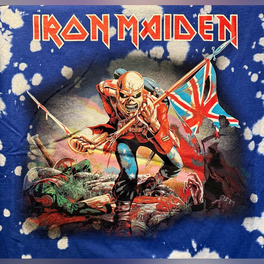 Iron Maiden Graphic T-Shirt Tye Dye size Large